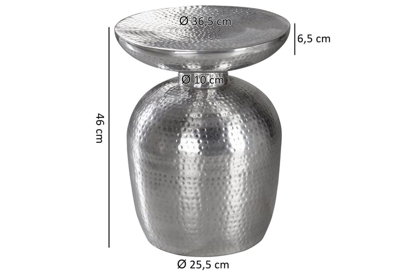 Sidobord & lampbord Wohnling Silver - Møbler - Borde - Aflastningsbord - Bakkebord & små borde