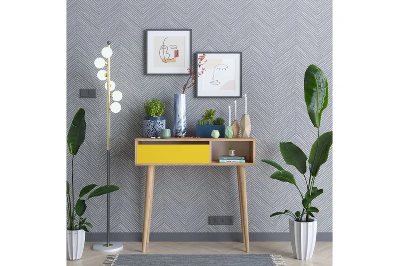 Sidobord Guld|Ek|Gul, undefined