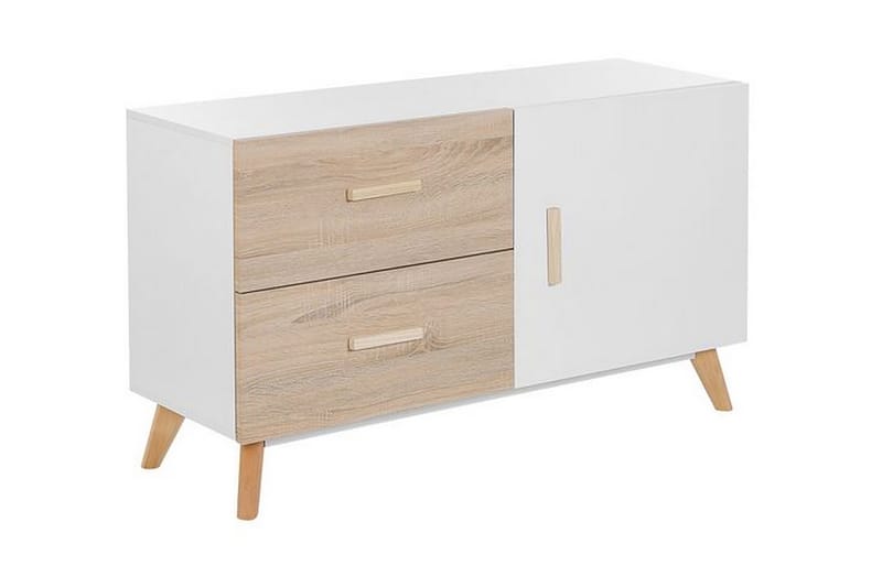 Skænk Hvid/ lyst træ FILI - Træ / natur - Møbler - Borde - Aflastningsbord - Bakkebord & små borde