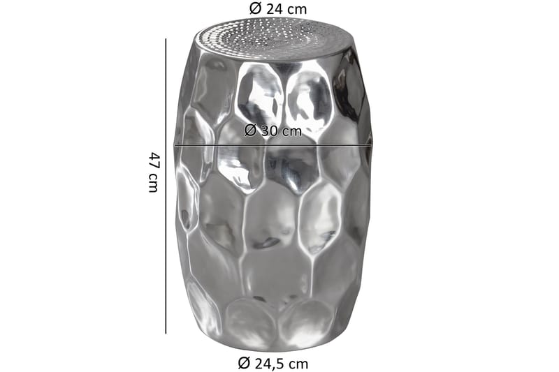 Skodder Skænk 30 cm - Sølv - Lampebord - Bakkebord & små borde