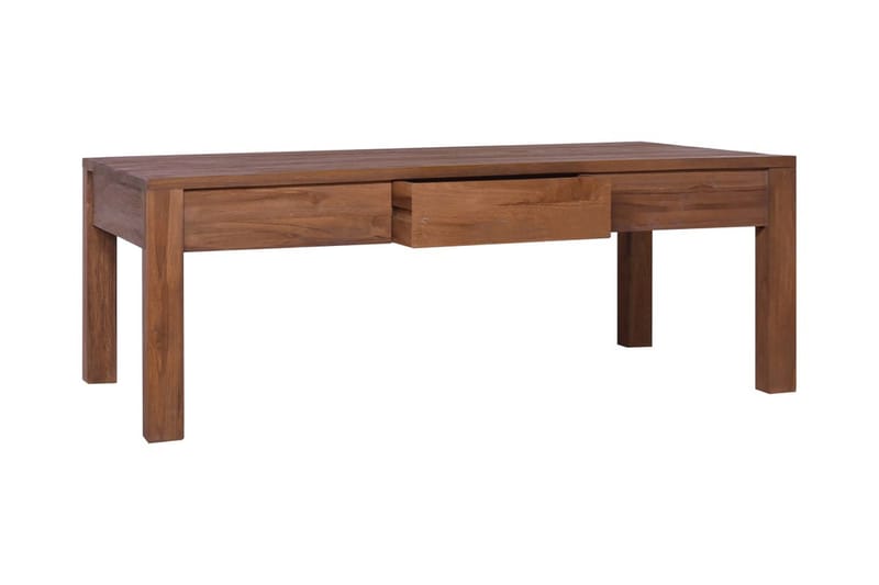 Sofabord 110X60X40 cm Massivt Teaktræ - Brun - Lampebord - Bakkebord & små borde