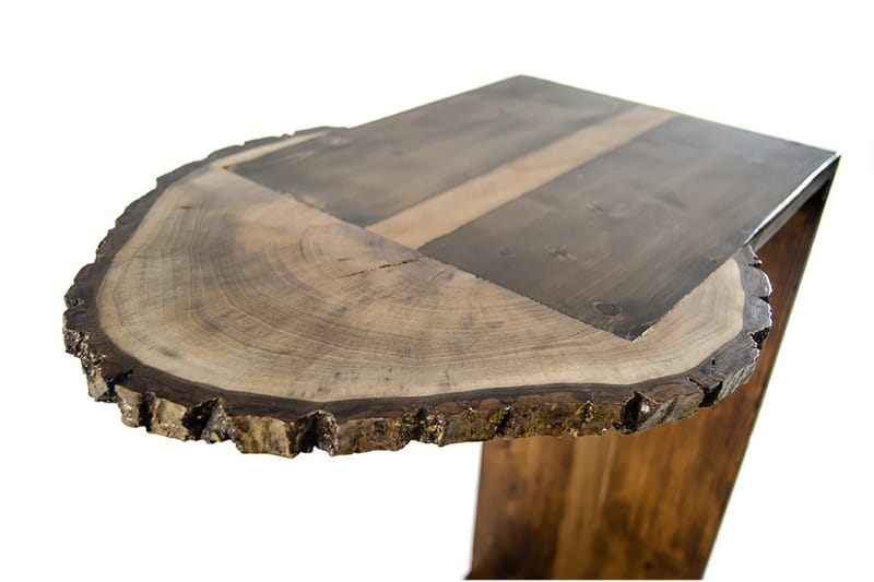 Solid design sidebord på hjul - Træ - Lampebord - Bakkebord & små borde