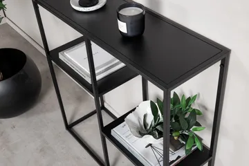 Staal Sidebord - Sort - Møbler - Borde - Aflastningsbord - Lampebord