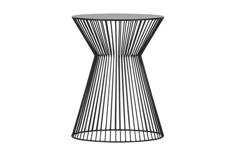 suus bakkebord Rundt 35 cm - Sort - Møbler - Borde - Aflastningsbord - Bakkebord & små borde