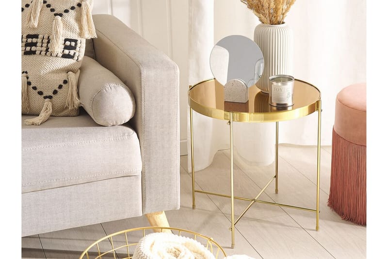 Thore Sidebord - Guld - Møbler - Borde - Aflastningsbord - Bakkebord & små borde
