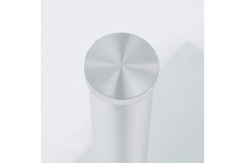 U-formet sidebord 45x30x58 cm hærdet glas transparent - gennemsigtig - Møbler - Borde - Aflastningsbord - Bakkebord & små borde