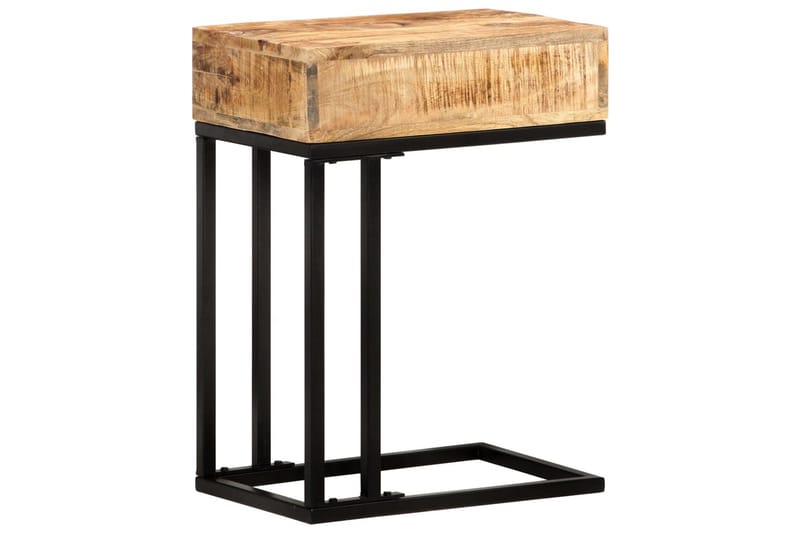 U-Formet Sidebord 45X30X61 cm Massivt Mangotræ - Brun - Møbler - Borde - Aflastningsbord - Bakkebord & små borde