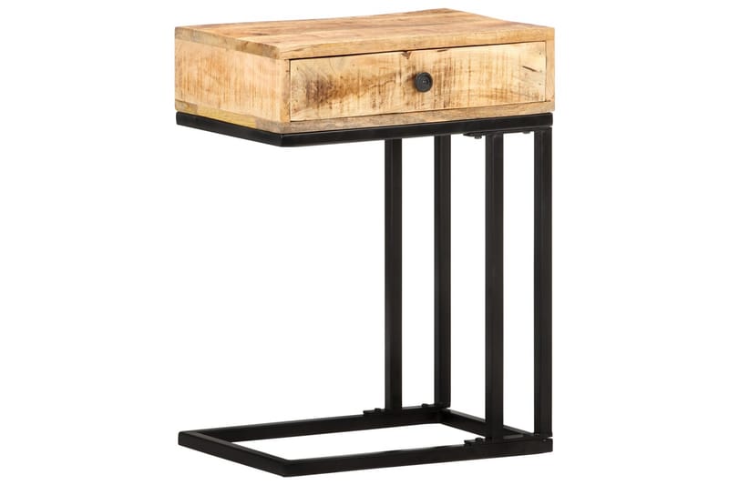 U-Formet Sidebord 45X30X61 cm Massivt Mangotræ - Brun - Møbler - Borde - Aflastningsbord - Bakkebord & små borde