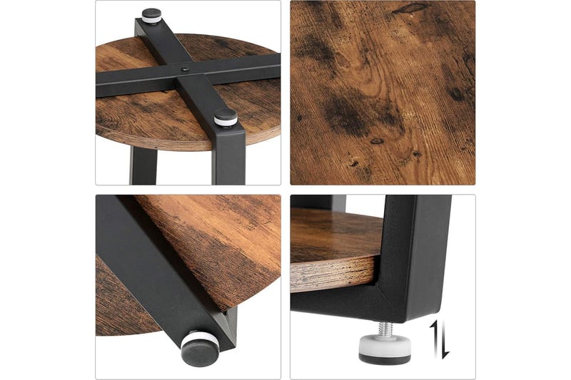 VASAGLE Sidebord Rustik - Vasagle - Lampebord - Bakkebord & små borde