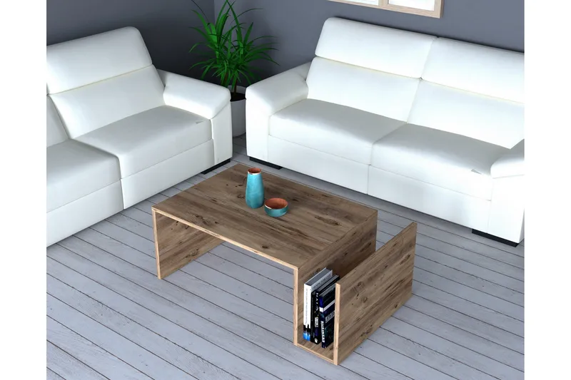 Vimenil Bakkebord 87 cm - Brun - Møbler - Borde - Aflastningsbord - Bakkebord & små borde