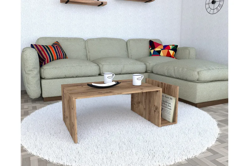 Vimenil Bakkebord 87 cm, Brun