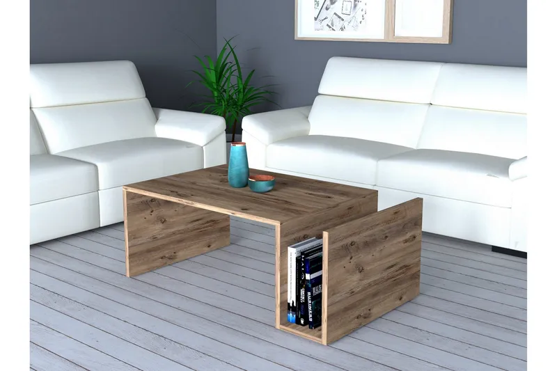 Vimenil Bakkebord 87 cm - Brun - Møbler - Borde - Aflastningsbord - Bakkebord & små borde