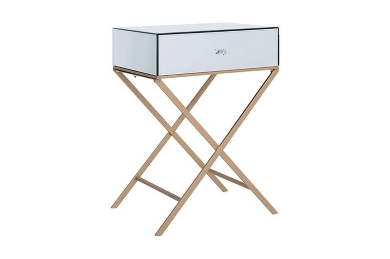 Vivy sidebord 50 cm - Sølv - Lampebord - Bakkebord & små borde