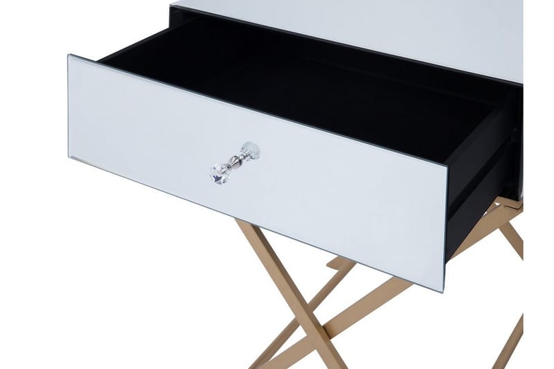 Vivy sidebord 50 cm - Sølv - Lampebord - Bakkebord & små borde