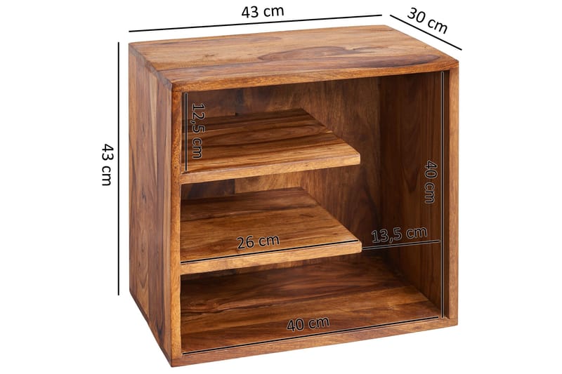 Wetzel Sidebord 43 cm - Træ / natur - Møbler - Borde - Aflastningsbord - Bakkebord & små borde