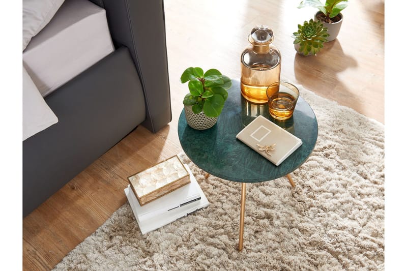 Wilhem Sidebord 38 cm Rund - Grøn - Møbler - Borde - Aflastningsbord - Bakkebord & små borde