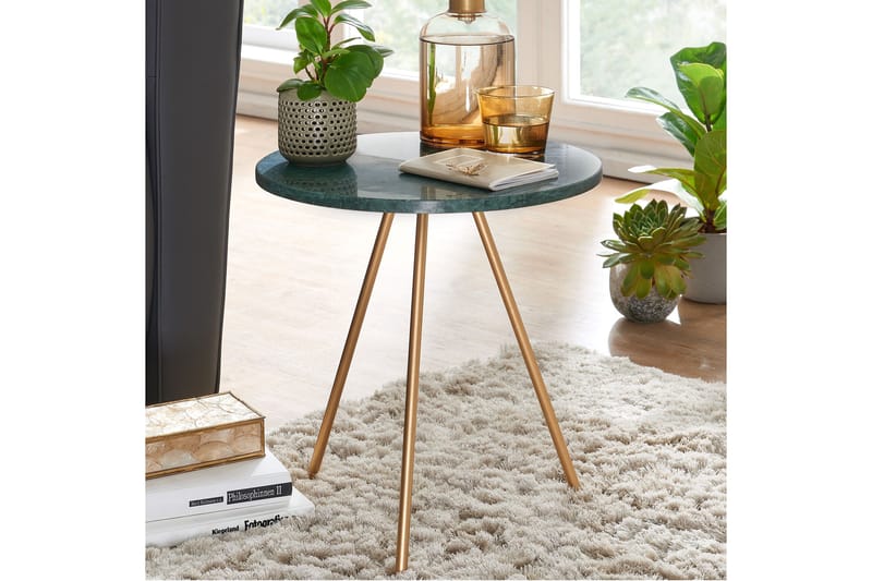 Wilhem Sidebord 38 cm Rund - Grøn - Møbler - Borde - Aflastningsbord - Bakkebord & små borde