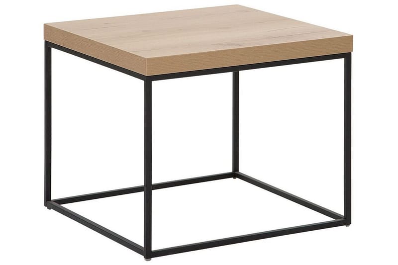 Barreras Sidebord 60 cm - Lyst træ/Sort - Møbler - Borde - Aflastningsbord - Lampebord