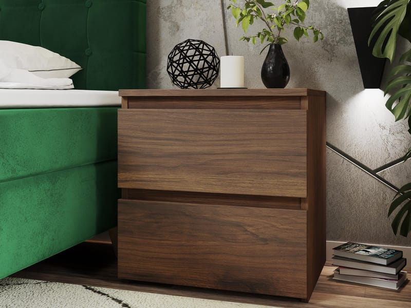 Basildon sengebord 40 cm - brun - Møbler - Borde - Aflastningsbord - Sengebord