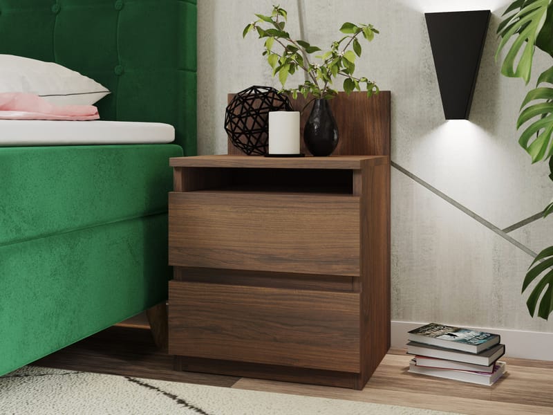 Basildon sengebord 40 cm - brun - Møbler - Borde - Aflastningsbord - Sengebord