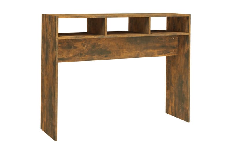 beBasic konsolbord 105x30x80 cm konstrueret træ røget egetræsfarve - Brun - Møbler - Borde - Aflastningsbord - Konsolbord & sidebord