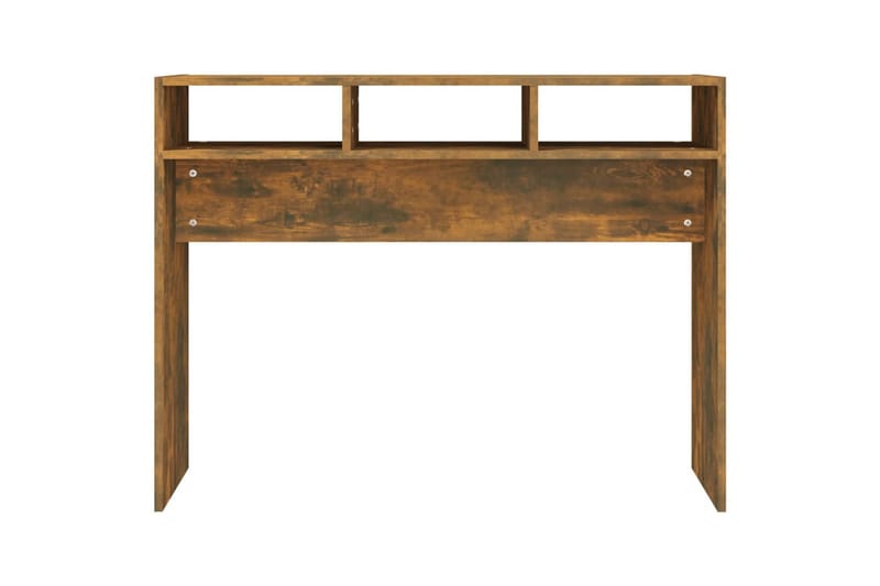 beBasic konsolbord 105x30x80 cm konstrueret træ røget egetræsfarve - Brun - Møbler - Borde - Aflastningsbord - Konsolbord & sidebord
