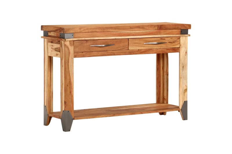 beBasic konsolbord 110x34x74 cm massivt akacietræ - Brun - Møbler - Borde - Aflastningsbord - Sengebord