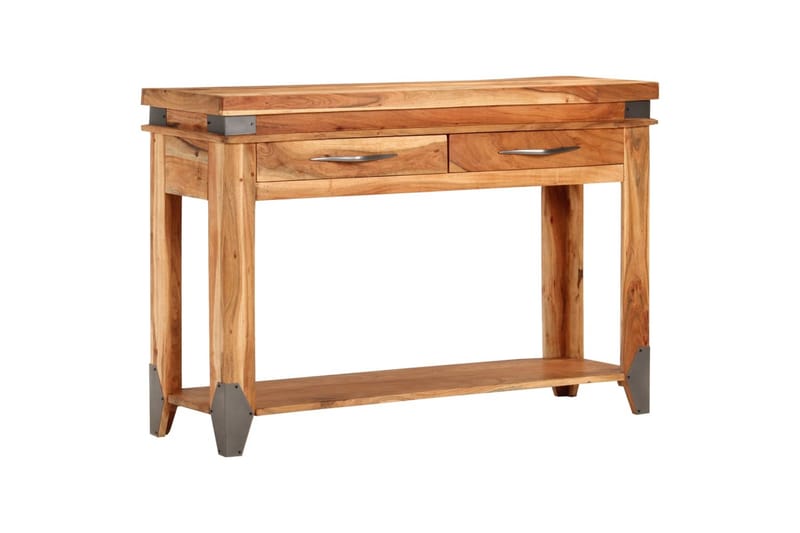 beBasic konsolbord 110x34x74 cm massivt akacietræ - Brun - Møbler - Borde - Aflastningsbord - Sengebord