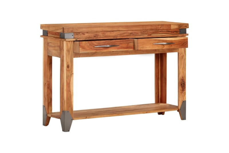 beBasic konsolbord 110x34x74 cm massivt akacietræ - Brun - Møbler - Borde - Aflastningsbord - Sengebord