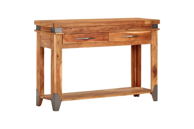 beBasic konsolbord 110x34x74 cm massivt akacietræ - Brun - Møbler - Borde - Aflastningsbord - Sengebord