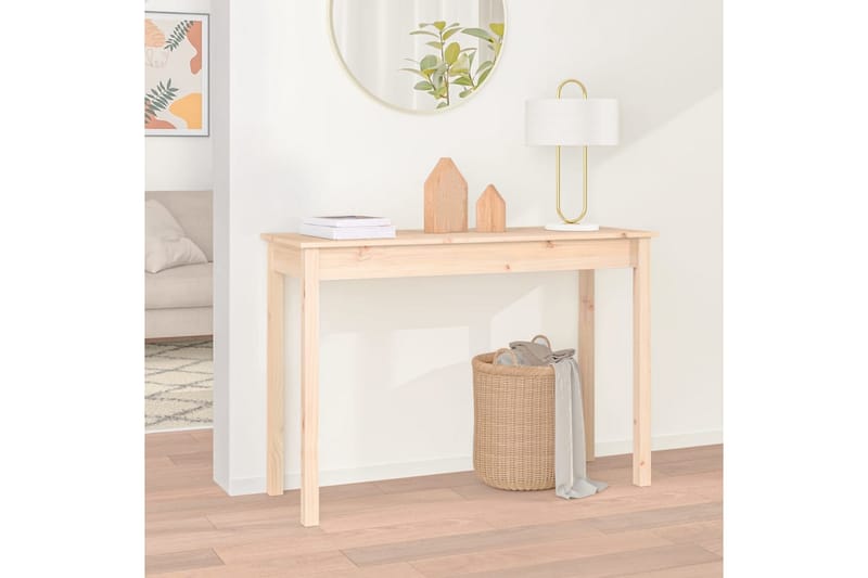 beBasic konsolbord 110x40x75 cm massivt fyrretræ - Brun - Møbler - Borde - Aflastningsbord - Konsolbord & sidebord
