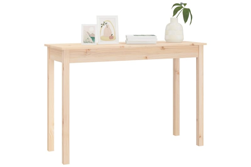 beBasic konsolbord 110x40x75 cm massivt fyrretræ - Brun - Møbler - Borde - Aflastningsbord - Konsolbord & sidebord