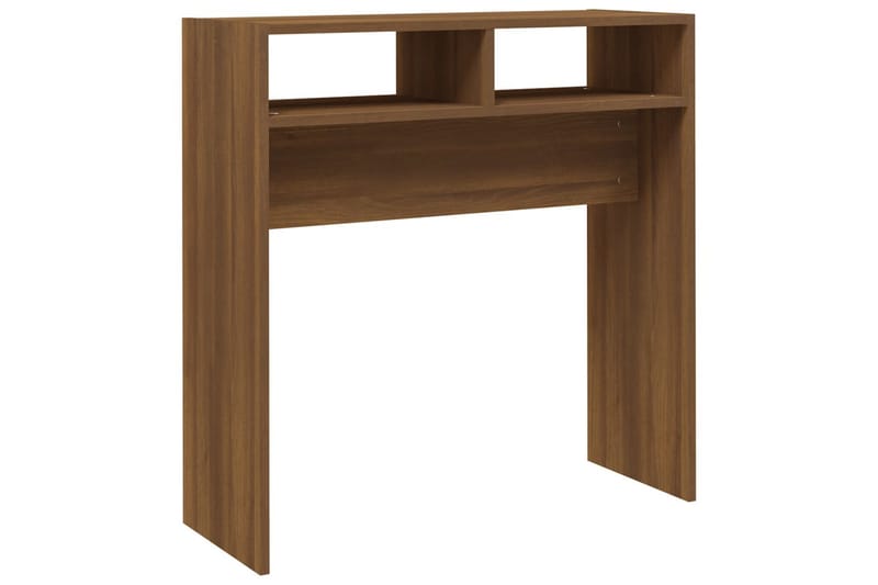 beBasic konsolbord 78x30x80 cm konstrueret træ brun egetræsfarve - Brun - Møbler - Borde - Aflastningsbord - Konsolbord & sidebord