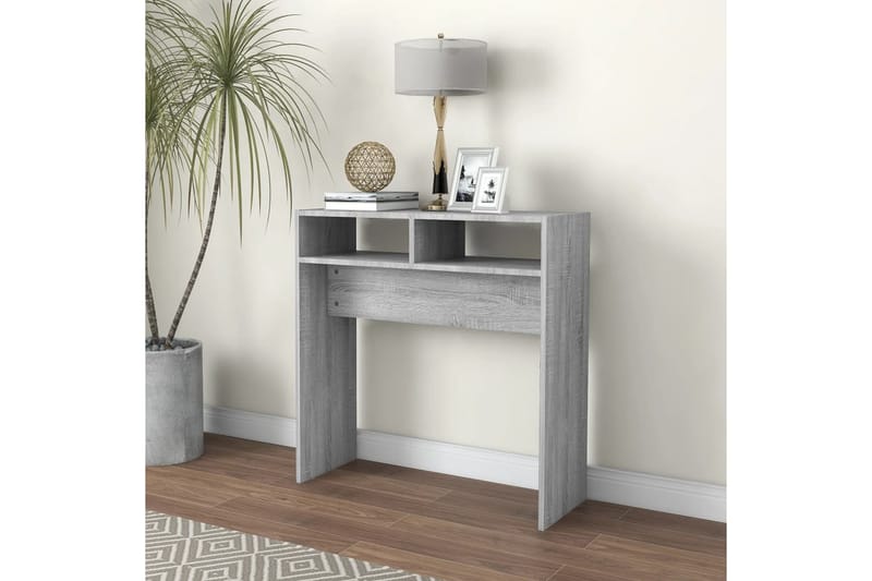 beBasic konsolbord 78x30x80 cm konstrueret træ grå sonoma-eg - GrÃ¥ - Møbler - Borde - Aflastningsbord - Konsolbord & sidebord