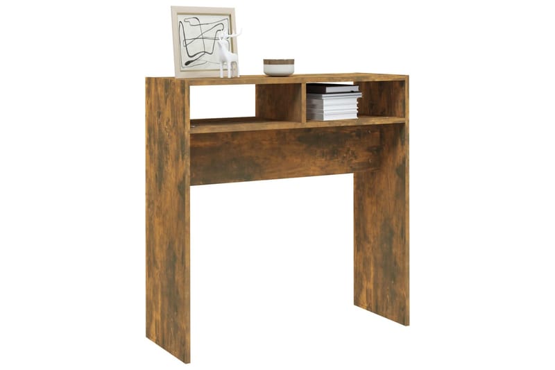 beBasic konsolbord 78x30x80 cm konstrueret træ røget egetræsfarve - Brun - Møbler - Borde - Aflastningsbord - Konsolbord & sidebord