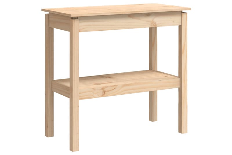 beBasic konsolbord 80x40x75 cm massivt fyrretræ - Brun - Møbler - Borde - Aflastningsbord - Konsolbord & sidebord