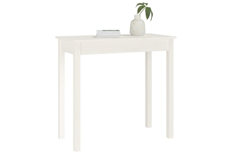 beBasic konsolbord 80x40x75 cm massivt fyrretræ hvid - Hvid - Møbler - Borde - Aflastningsbord - Konsolbord & sidebord