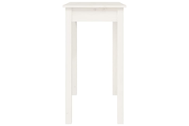 beBasic konsolbord 80x40x75 cm massivt fyrretræ hvid - Hvid - Møbler - Borde - Aflastningsbord - Konsolbord & sidebord