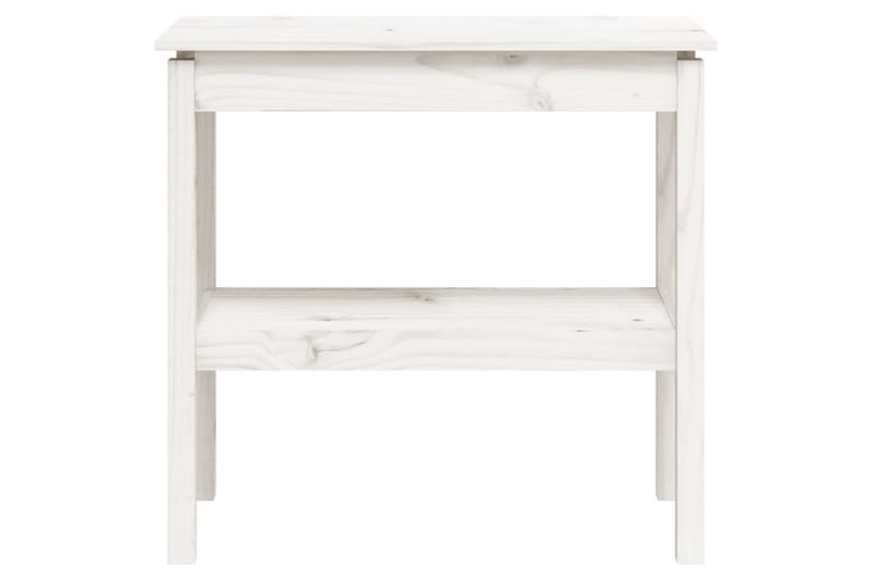 beBasic konsolbord 80x40x75 cm massivt fyrretræ hvid - Hvid - Møbler - Borde - Aflastningsbord - Konsolbord & sidebord