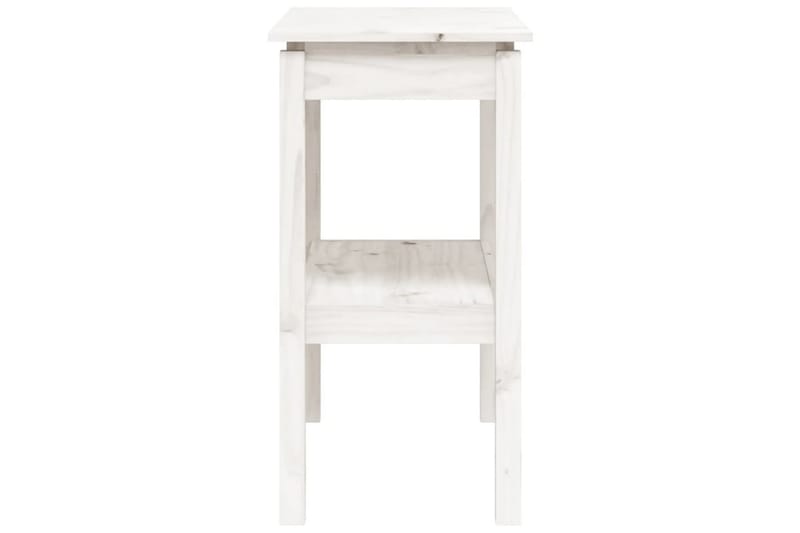 beBasic konsolbord 80x40x75 cm massivt fyrretræ hvid - Hvid - Møbler - Borde - Aflastningsbord - Konsolbord & sidebord