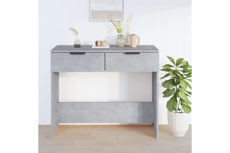 beBasic konsolbord 90x36x75 cm konstrueret træ betongrå - GrÃ¥ - Møbler - Borde - Aflastningsbord - Konsolbord & sidebord