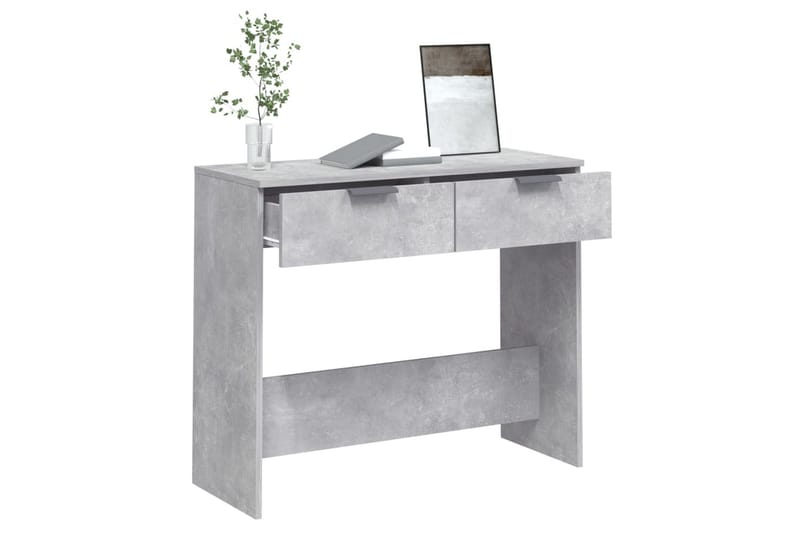 beBasic konsolbord 90x36x75 cm konstrueret træ betongrå - GrÃ¥ - Møbler - Borde - Aflastningsbord - Konsolbord & sidebord