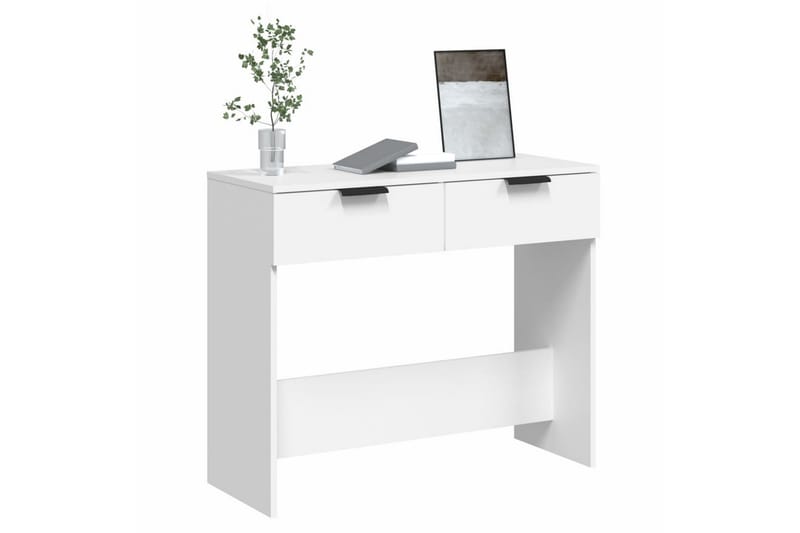beBasic konsolbord 90x36x75 cm konstrueret træ hvid - Hvid - Entrébord - Konsolbord & sidebord