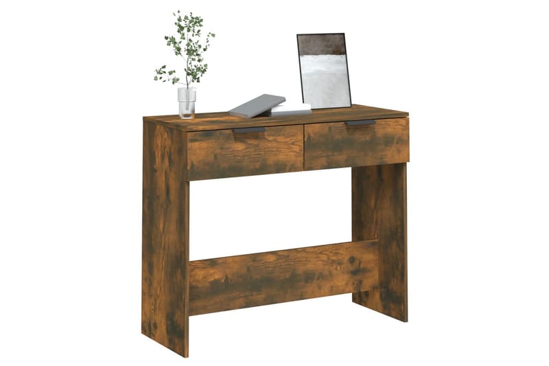 beBasic konsolbord 90x36x75 cm konstrueret træ røget egetræsfarve - Brun - Møbler - Borde - Aflastningsbord - Entrébord