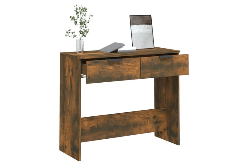 beBasic konsolbord 90x36x75 cm konstrueret træ røget egetræsfarve - Brun - Møbler - Borde - Aflastningsbord - Entrébord