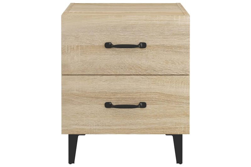 beBasic sengebord 40x35x47,5 cm sonoma-eg - Brun - Møbler - Borde - Aflastningsbord - Sengebord