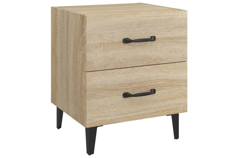 beBasic sengebord 40x35x47,5 cm sonoma-eg - Brun - Møbler - Borde - Aflastningsbord - Sengebord