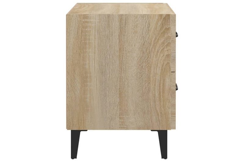 beBasic sengebord 40x35x47,5 cm sonoma-eg - Brun - Møbler - Borde - Aflastningsbord - Sengebord