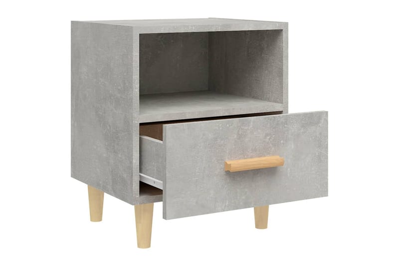 beBasic sengebord 40x35x47 cm 2 stk. betongrå - GrÃ¥ - Møbler - Borde - Aflastningsbord - Sengebord