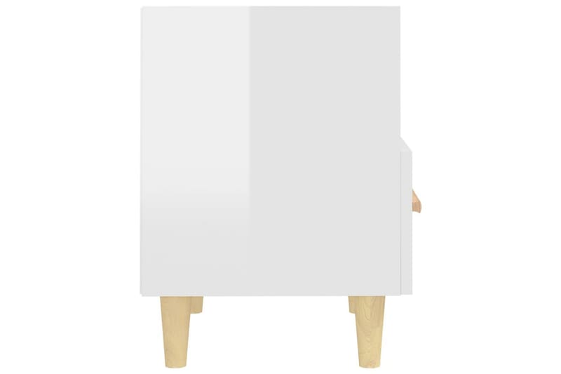 beBasic sengebord 40x35x47 cm 2 stk. hvid højglans - Hvid - Møbler - Borde - Aflastningsbord - Sengebord